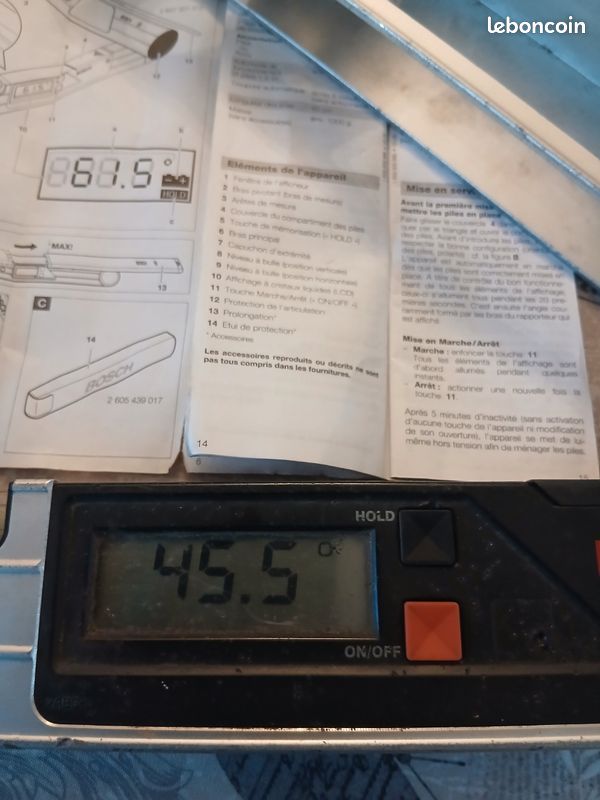 Mesureur d’angle numérique BOSCH DWM40L (image 3)