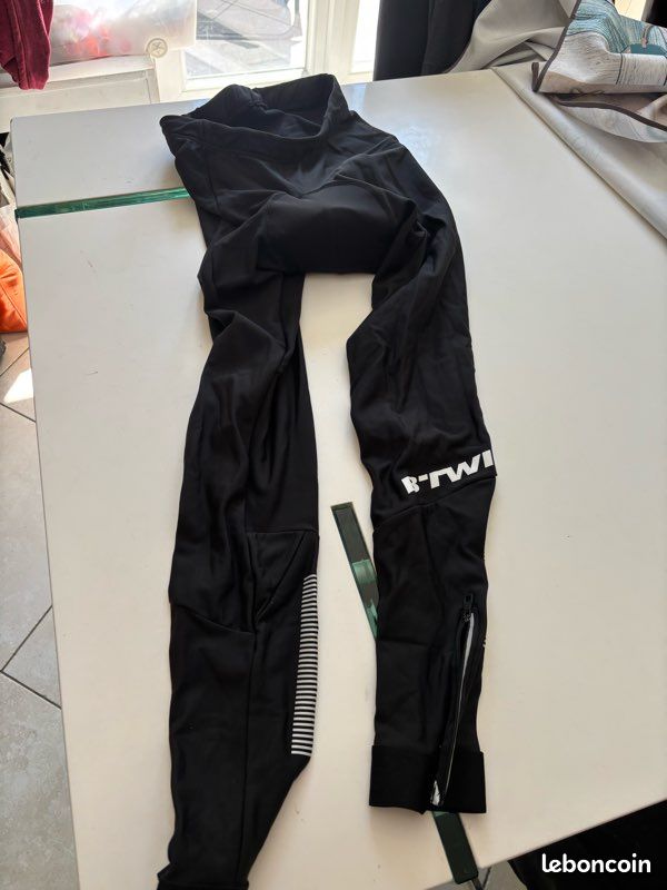Pantalon Vélo Long NICEWIN Homme – Coussin 4D Thermique – Noir/vert Clair Taille M