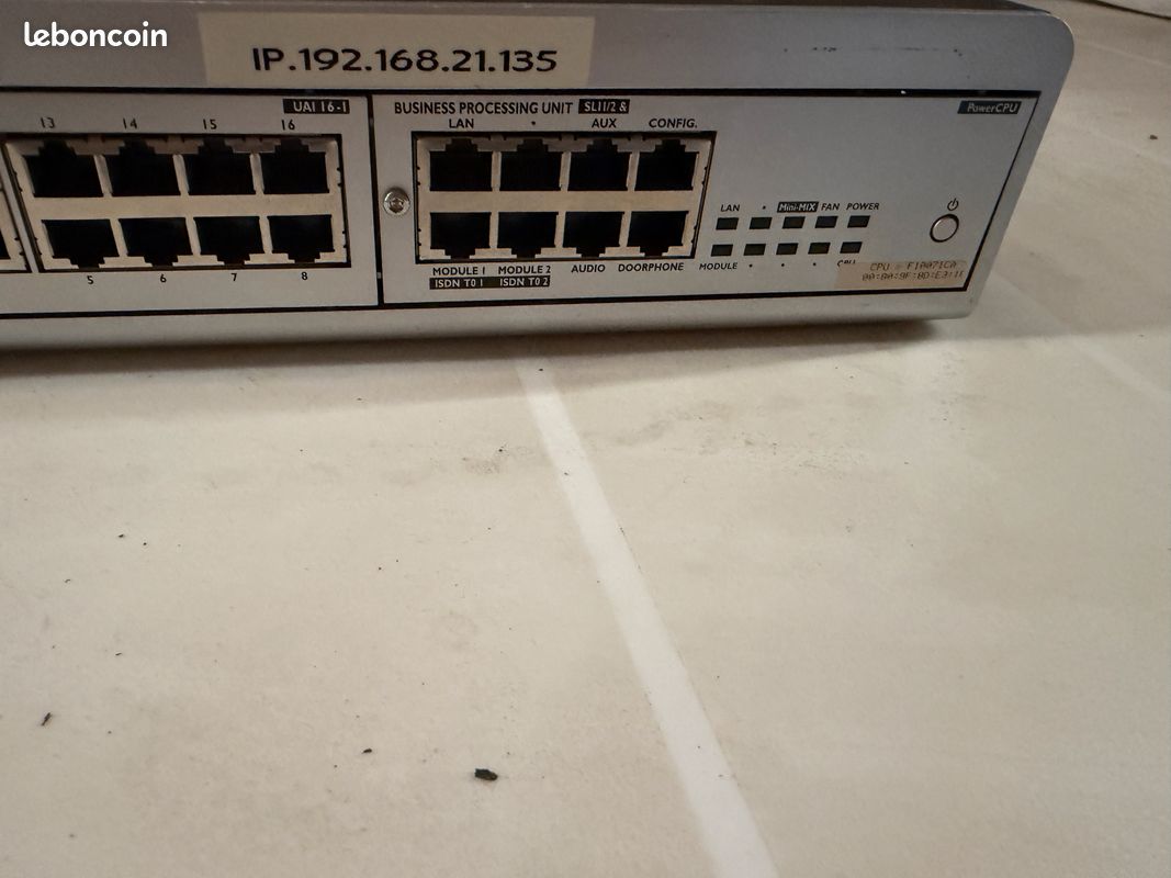 ALCATEL-LUCENT BUSINESS PROCESSING UNIT SLII/2 3EH73084AKJD PowerCPU