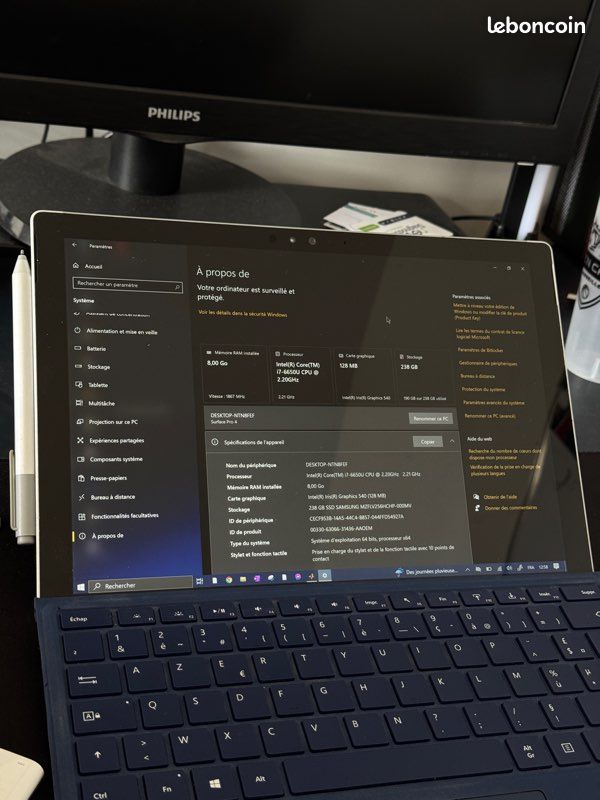 Microsoft Surface Pro 4 i7 256 Go (image 5)
