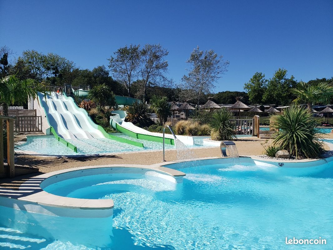 Mobil-Home 4/6pers. "Le Nid Douillet" Piscines avec tobogans et camping face à la plage TEL 06P12P16P35P15 (image 1)