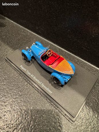 Miniature AutoCult 1/43 - Bugatti Type 40 Boattail Speedster 1927 - Résine - Neuf