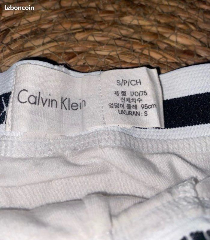 Boxer Calvin Klein blanc – Taille S (image 3)