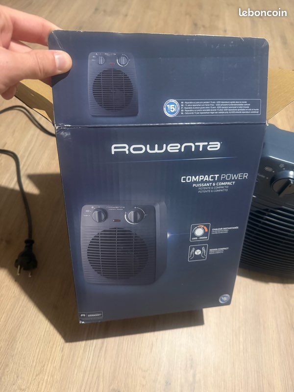 Radiateur soufflant Rowenta Compact Power 2000 W – Chauffage d’appoint (image 3)