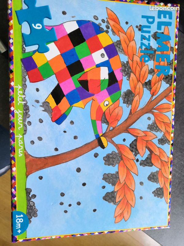 Puzzle Elmer "Petit Jour Paris" 9 pièces (image 1)