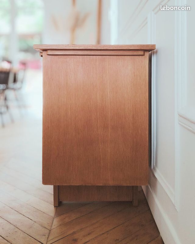 Bureau vintage rénové, style scandinave, années 50-60 (image 5)