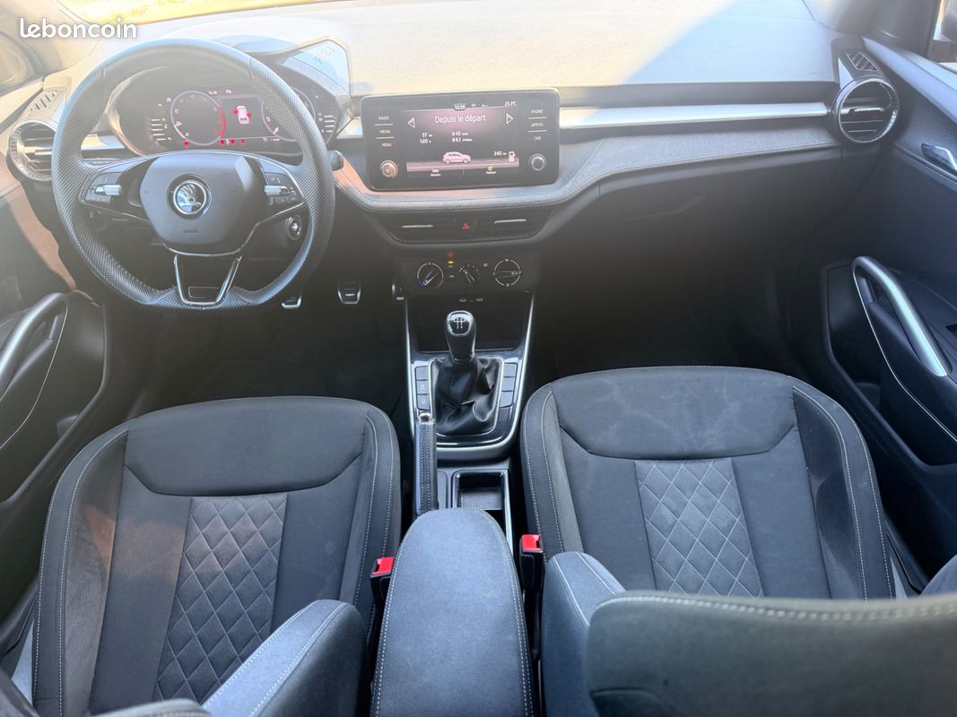 SKODA FABIA 1.0 TSI 95 CH SPORT EDITION + CAMERA DE RECUL + CARPLAy (image 11)