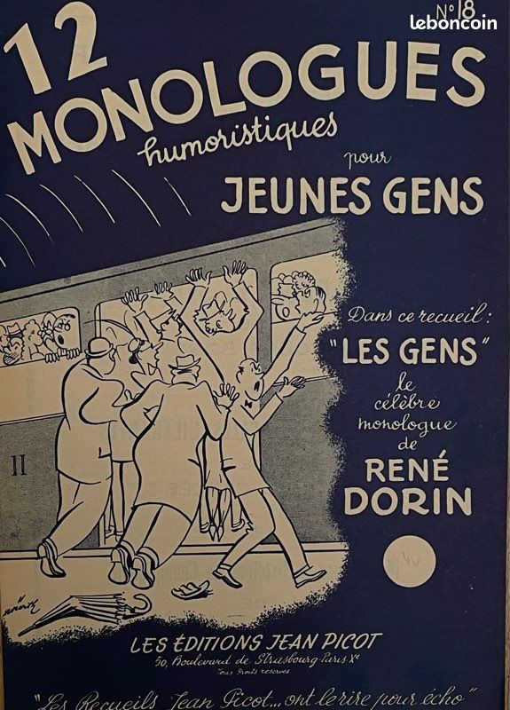 Lot de 2 livrets de texte d’humour comique (image 1)
