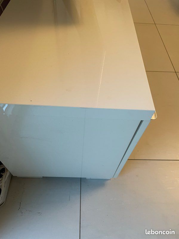Meuble TV Besta IKEA blanc brillant (image 7)