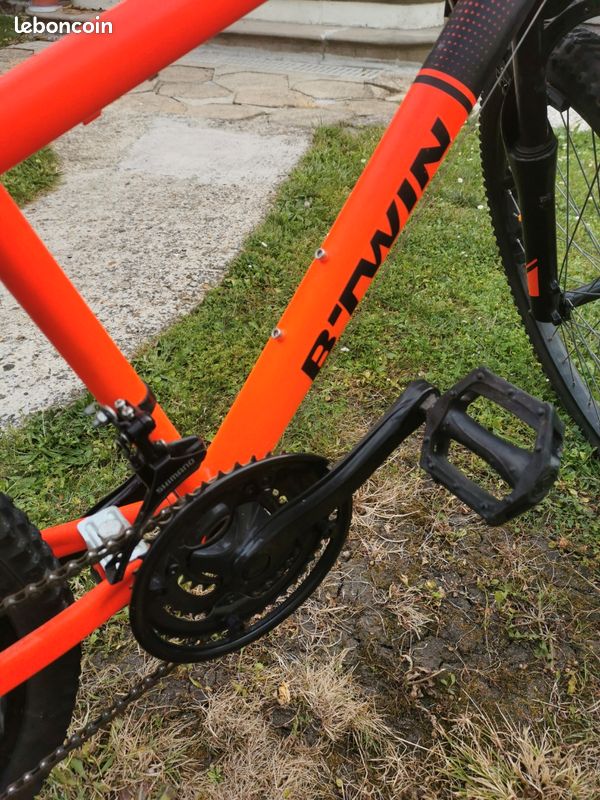 Vtt Rockrider 500 Velo Decathlon Enfant Orange Vtt Velo Btwin 24