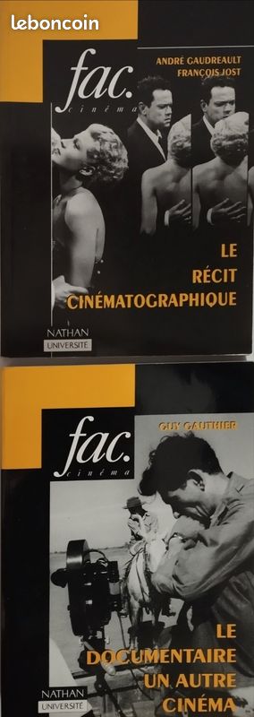 Lot de 2 livres: "Le récit cinématographique" et "Le documentaire un autre cinéma" (image 1)