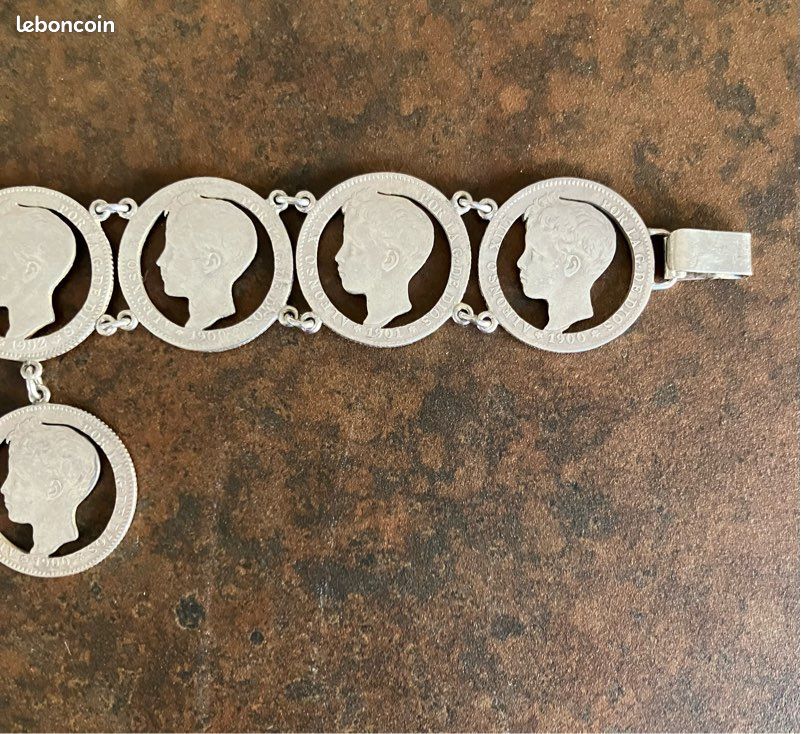Bracelet En Argent Du XIXème Siècle - Occasion, Bijou Ancien