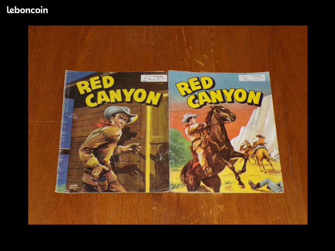 Lot de 13 BD Bandes Dessinées Revues Anciennes assez Rares de Red Canyon - Petit / Moyen Format (image 2)