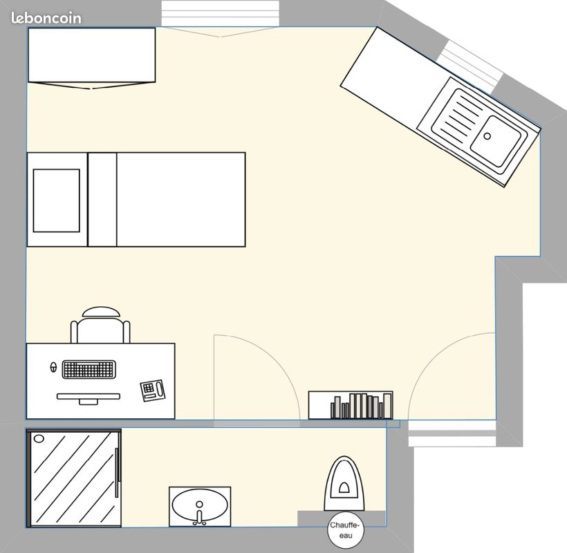 Appartement 1 pièce 20 m² · à Lyon · 20 m² · 665 €/mois