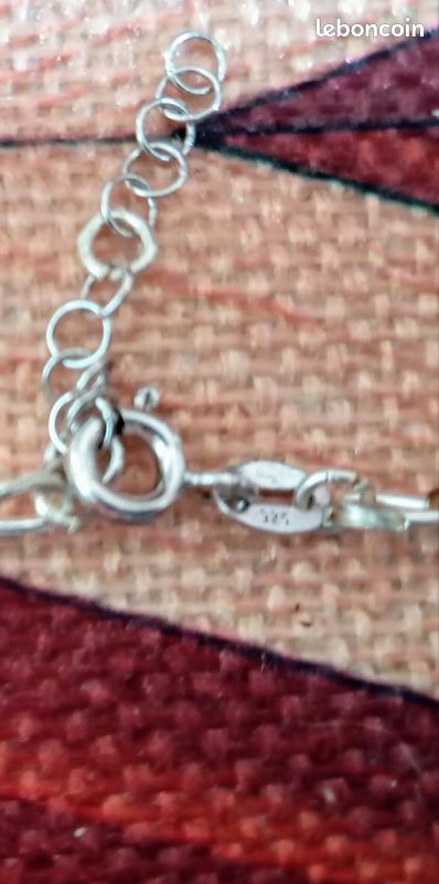 Collier en iolite et argent 925 (image 2)