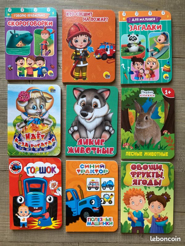 Livre Parlant Russe Interactif – Jouet Éducatif Avec Sons Pour Enfants De 3 à 8 Ans