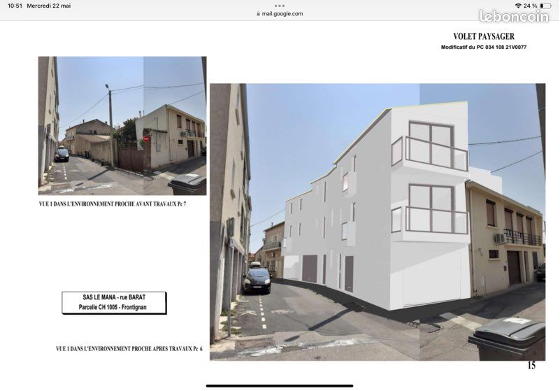 Terrain 292 m² · à Frontignan · 320 000 €