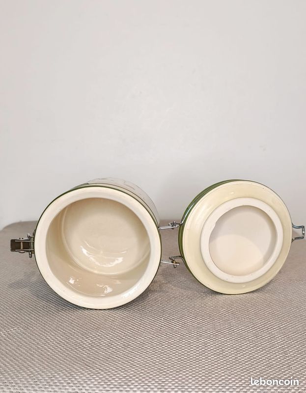 Ceramic Storage Jar with Clamp Lid (image 7)