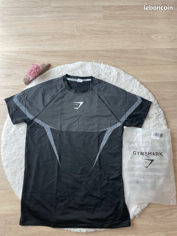 Teeshirt gymshark onyx V5 blanc Vêtements