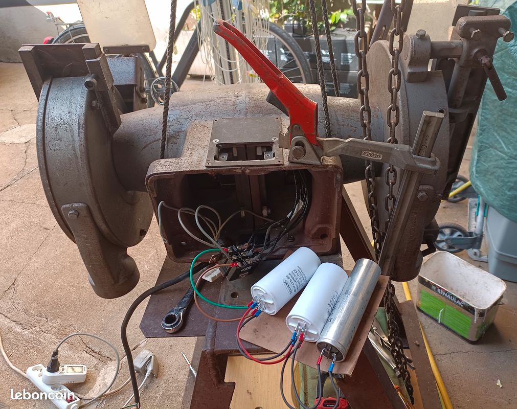 Gros touret à meuler professionnel sur socle (image 5)