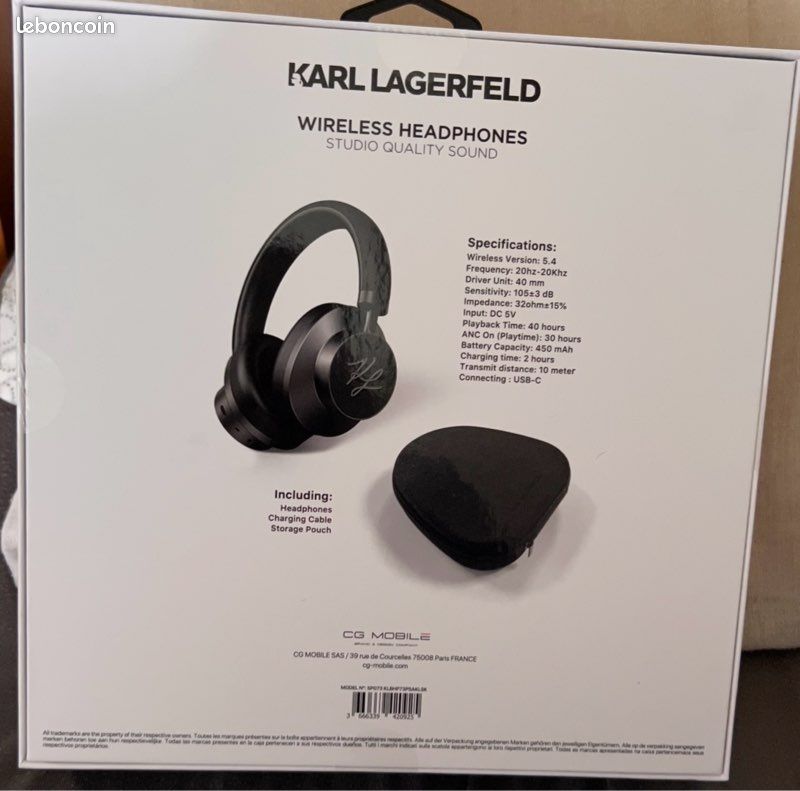 Casque wireless headphones (image 2)