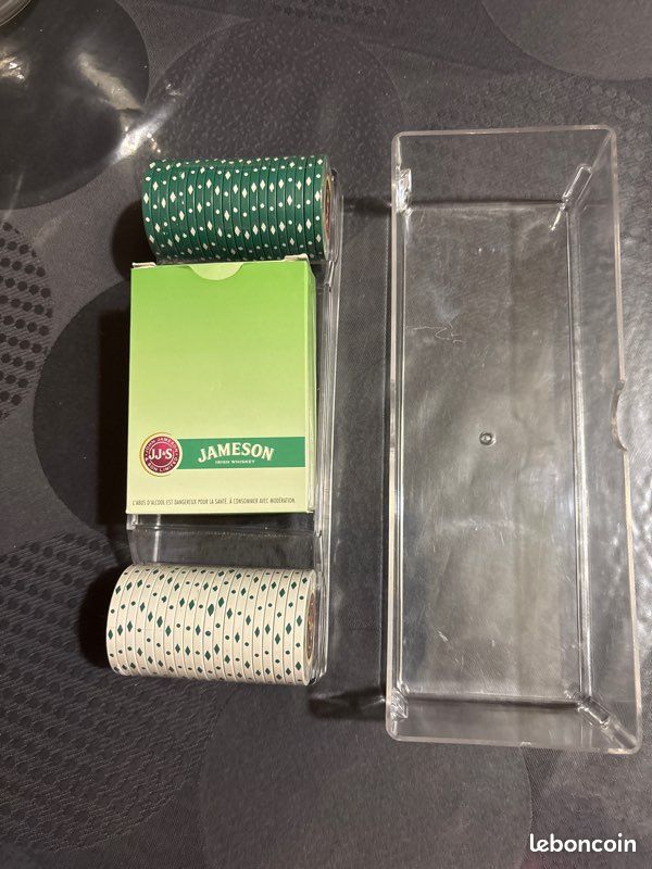 Coffret poker et jeu 54cartes publicitaires jameson wisky (image 1)