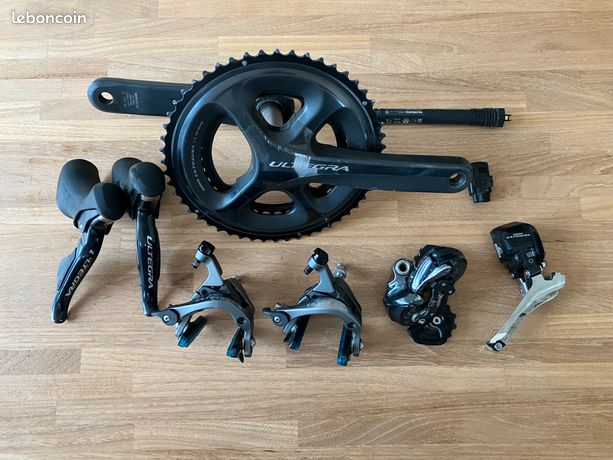 Groupe Shimano Ultegra R8070/R8050 Di2 Hydraulique Disque - Occasion, Signes D'usure Mais Fonctionnel