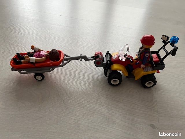 Playmobil secouriste de montagne avec Quad (image 1)
