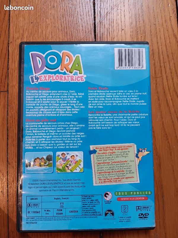 DVD Dora l'exploratrice Bonjour Diego (image 2)