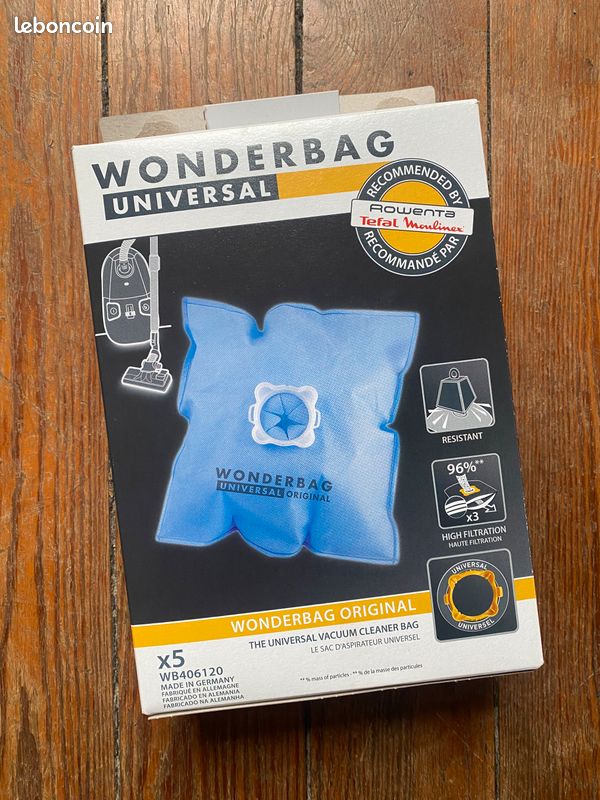 Sac Aspirateur Wonderbag Wonderbag Universal Endura Lot De Sacs