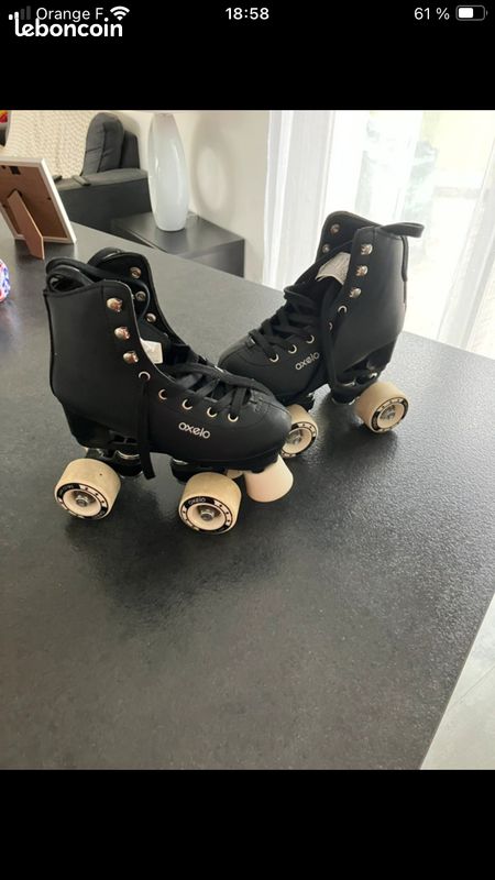 Patins à Roulettes Freesport Vintage - Taille 32 - Neufs Dans Boîte D'origine (années 80)