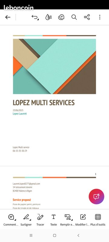 Multi service - Services à la personne