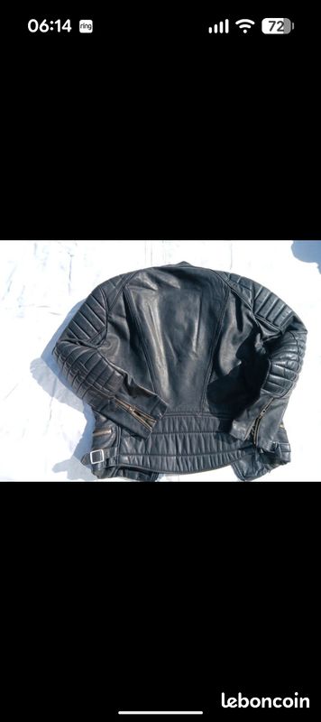Blouson cuir vintage moto (image 2)
