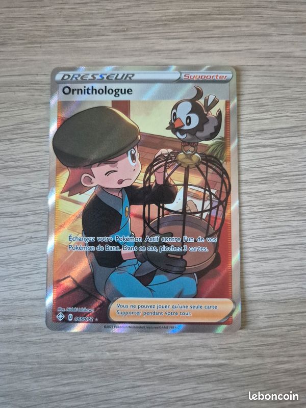 Carte dresseur pokemon Ornithologue (image 1)