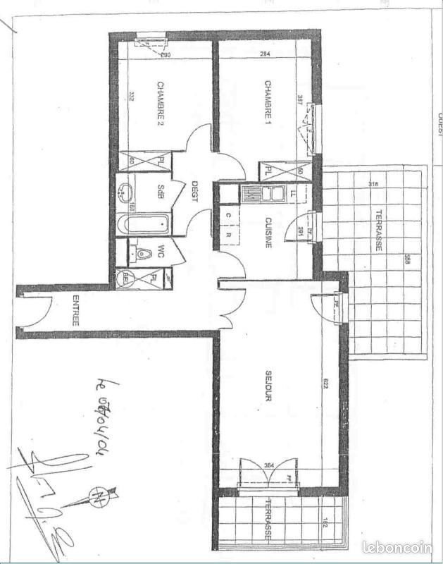 Appartement 3 pièces 70 m² · à Saint-Herblain · 70 m² · 764 €