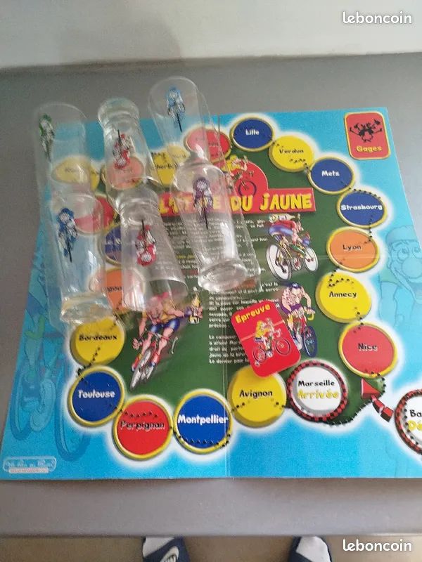 RARE ANCIEN JEU société Criterium des As Tour De France cycliste vélo jouet oie EUR 129,99 - FR