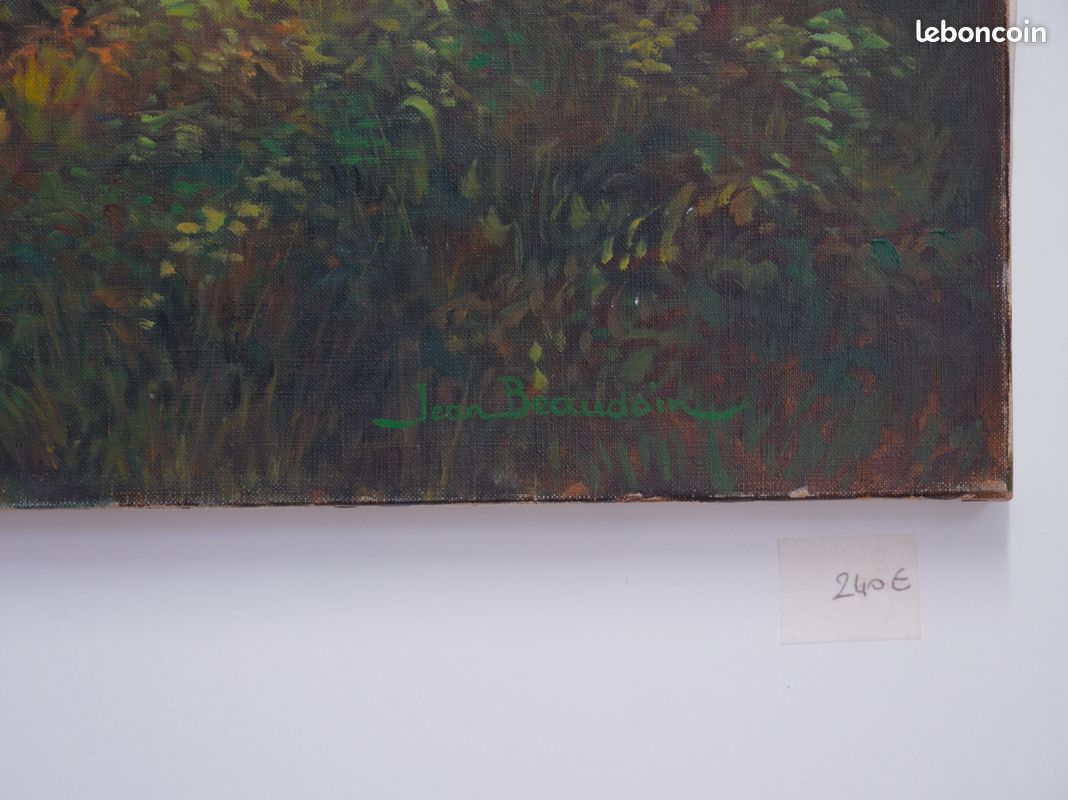 Huile sur toile XXe signée - Jean Beaudoin (image 2)