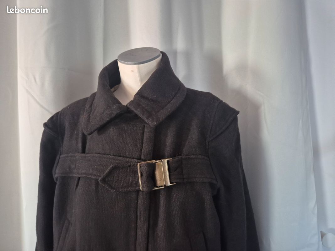 Veste Trench Cotélac Gris Carbone Taille 3 (40/42) - Coton, Occasion Très Bon état