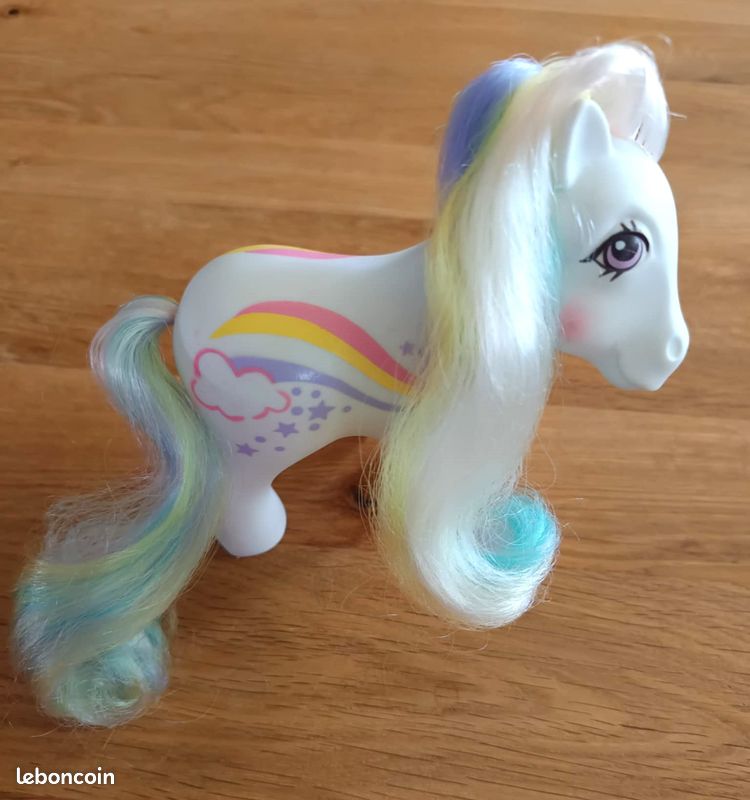 Figurine My Little Poney Hasbro - Modèle Rare Rose Arc-en-Ciel