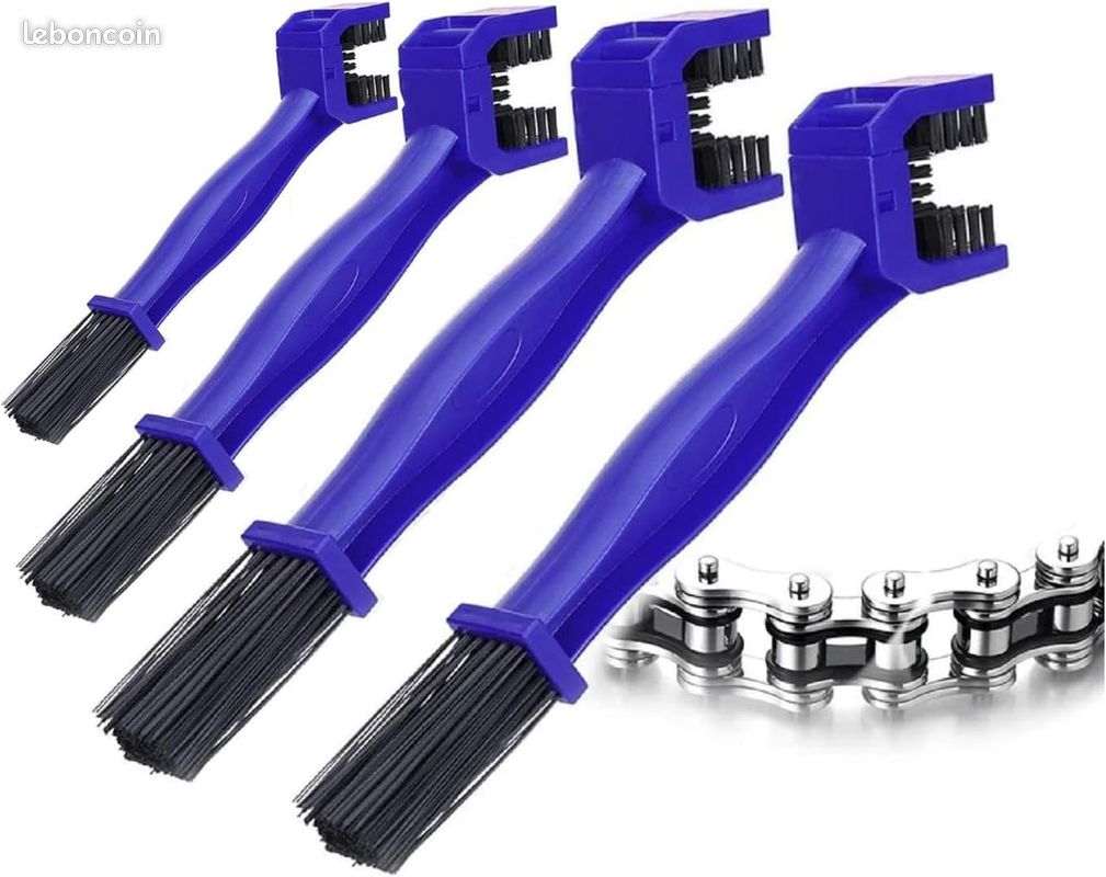 Brosse Nettoyage Chaîne Vélo Kit 5 Brosses Nettoyage Chaîne Vélo Moto - Brosse Pignon - Nettoyeur Transmission - Entretien Cycle Brosses Nettoyage Pignons Nylon Durable