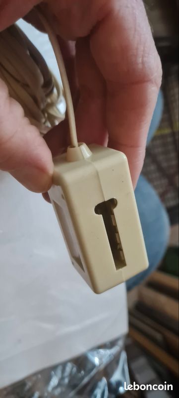 Rallonge Téléphone Extensible 10 Mètres MAISANGE - Prise Mâle/femelle Universelle, Blanc