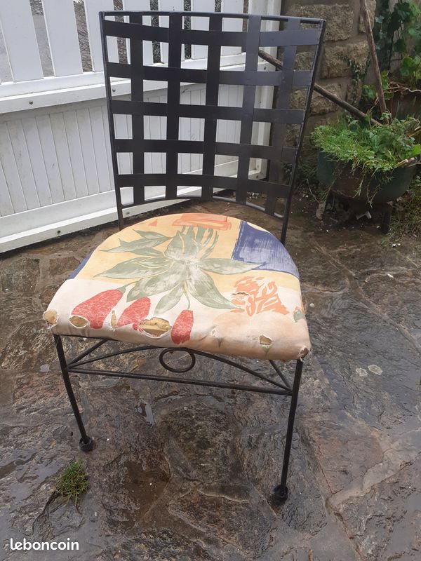 8 chaises fer forge (image 2)