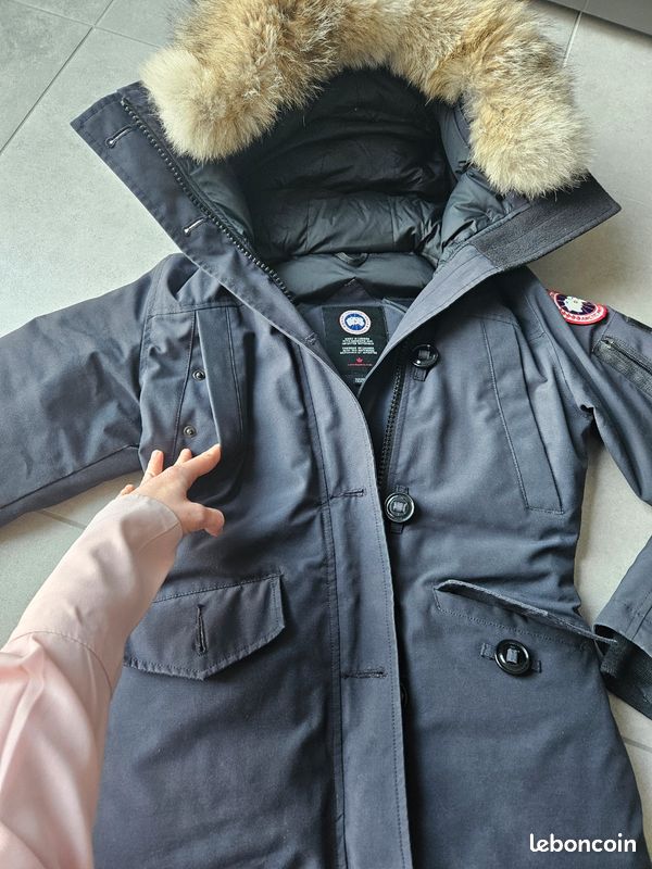 Parka femme bleu marine Canada Goose (image 3)