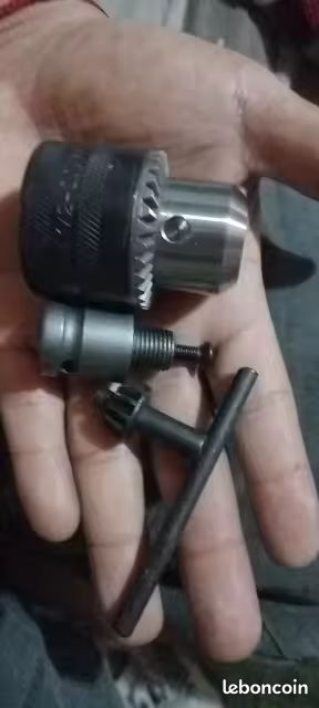 Adaptateur de broche de poupée de tour 1 po x 8 TPI mâle 5/8 po de
