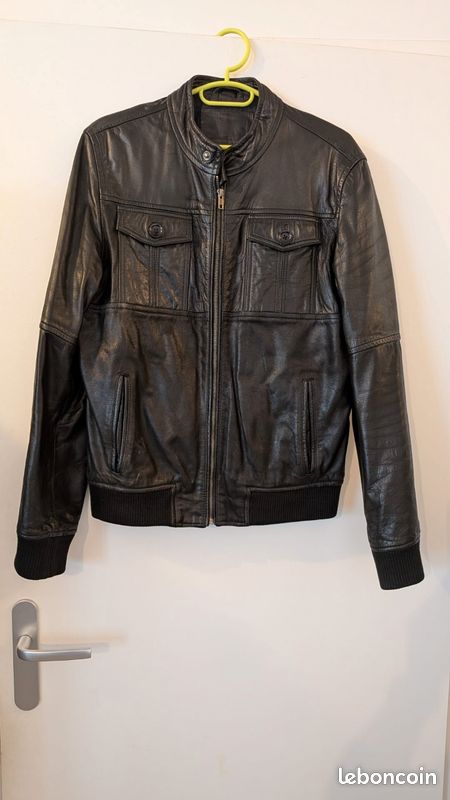 Veste cuir homme taille M (image 1)