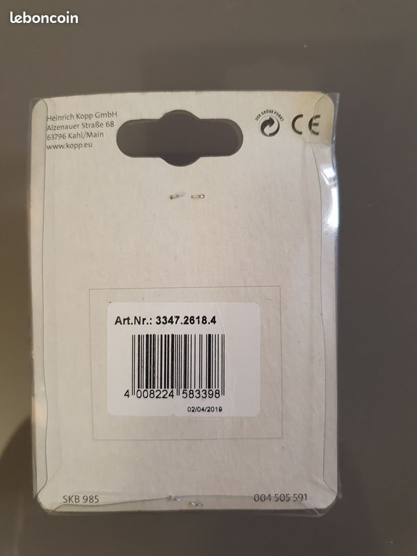 Bouton cache rotatif pour variateur de lumière Kopp Paris Couleur marron neuf (image 3)