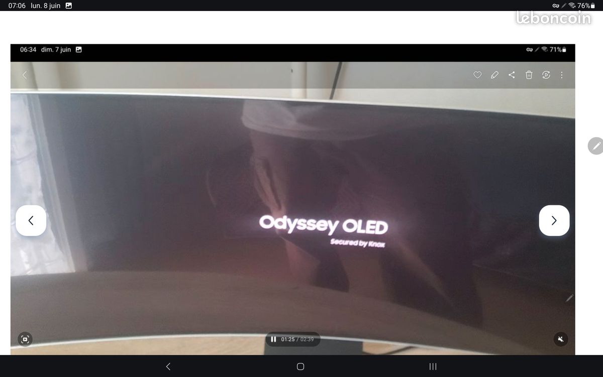 Écran PC Gaming 49" (multimédia) neuf SAMSUNG Odyssey OLED G9 G95SC DQHD 240Hz(Dalle Neuve) (image 6)