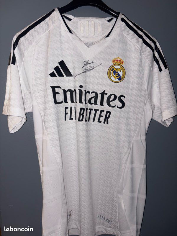 Maillot Real Madrid Adidas - Floqué Zidane Et Dédicacé - NEUF Avec étiquettes