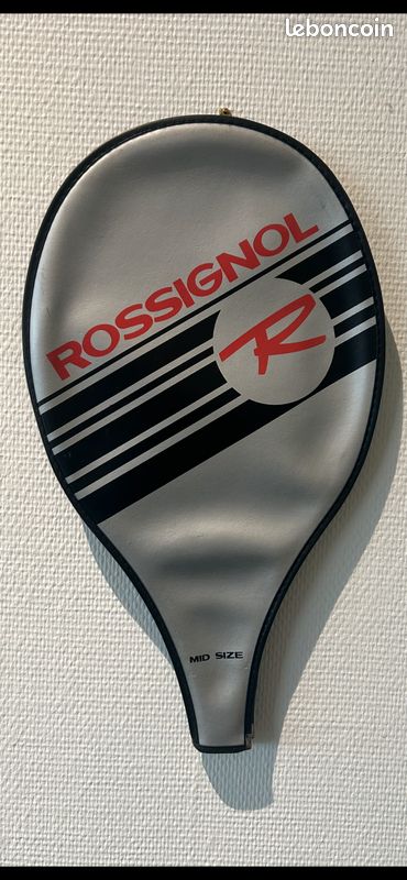 raquette tennis vintage Rossignol F 200 Carbon Wilander avec housse