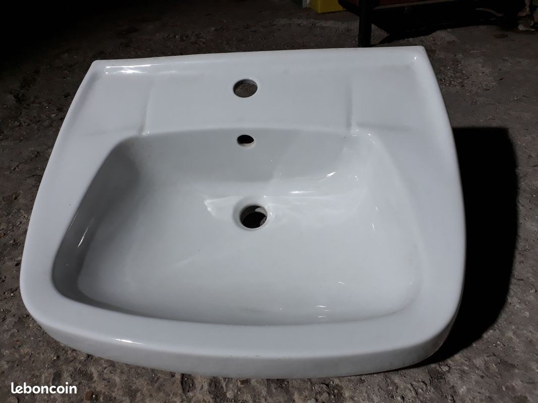 Lavabo blanc neuf porcher 0,44 x 0,60 (image 1)